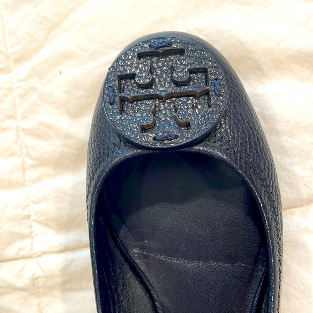 Navy Tory Burch flats - Picture 2 of 5
